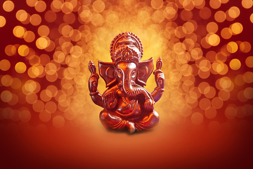 Lord Ganesha with Blured bokhe background