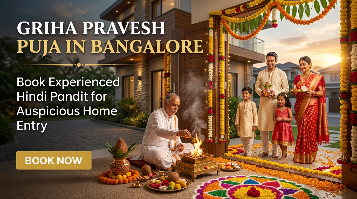 Griha Pravesh Puja in Bangalore with Hindi pandit